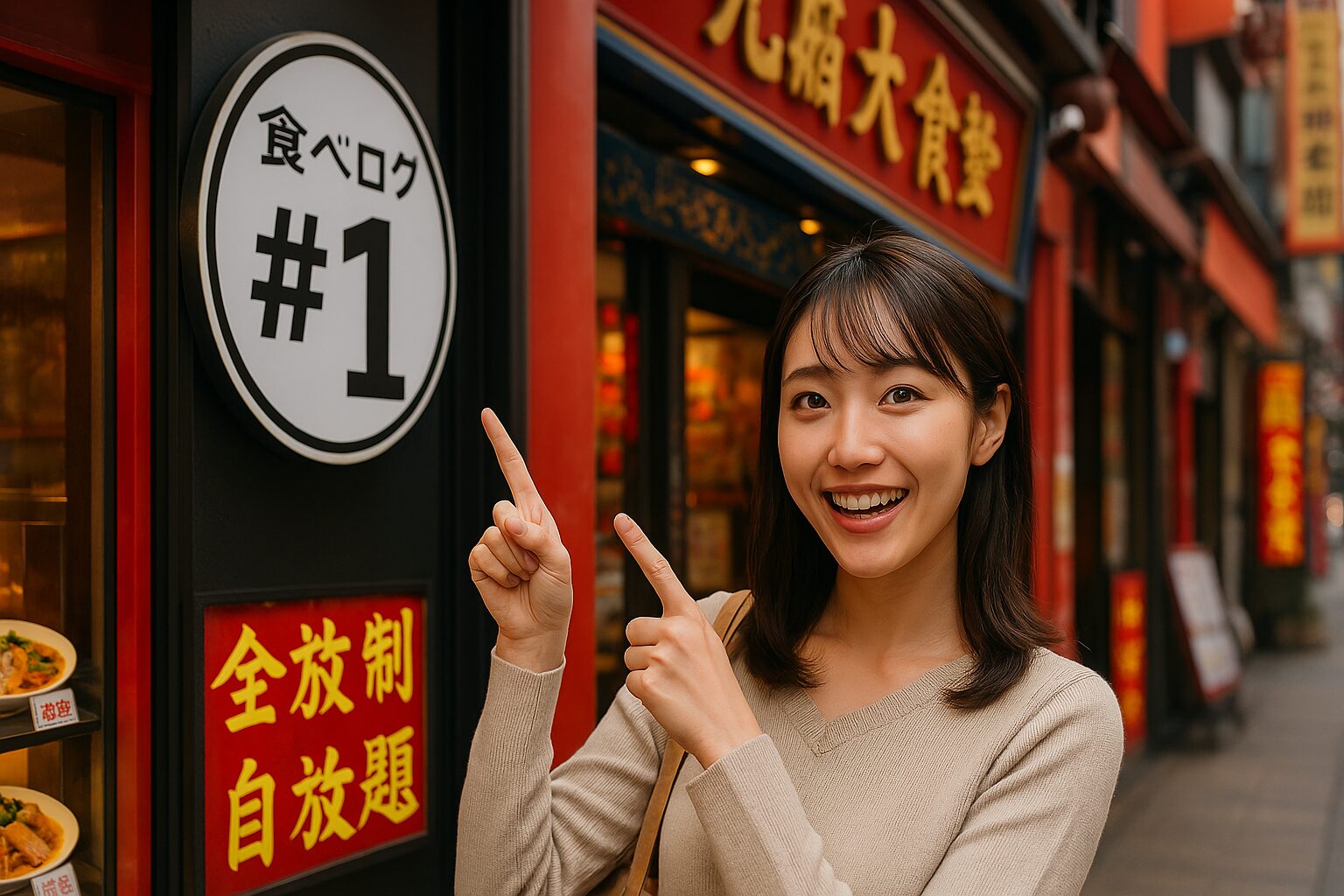 中華街で食べ放題で食べログ1位のお店はどこですか?