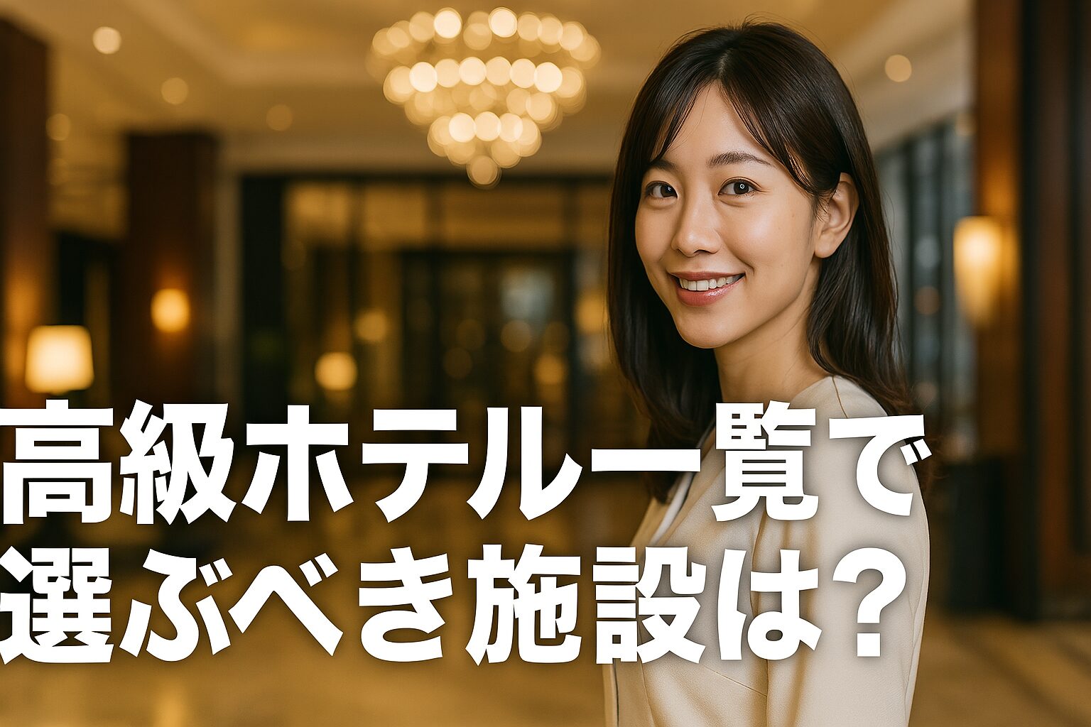 高級ホテル一覧で選ぶべき施設は？